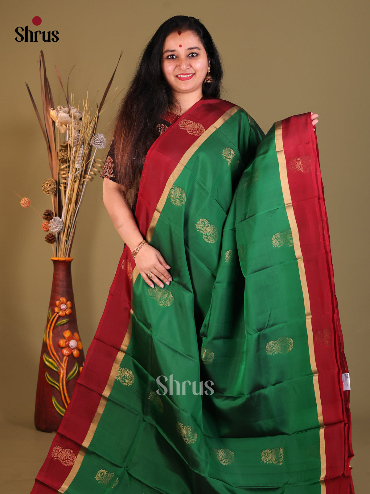 DGS30571 - Softsilk-halfpure Saree - Shop on Shrus.com