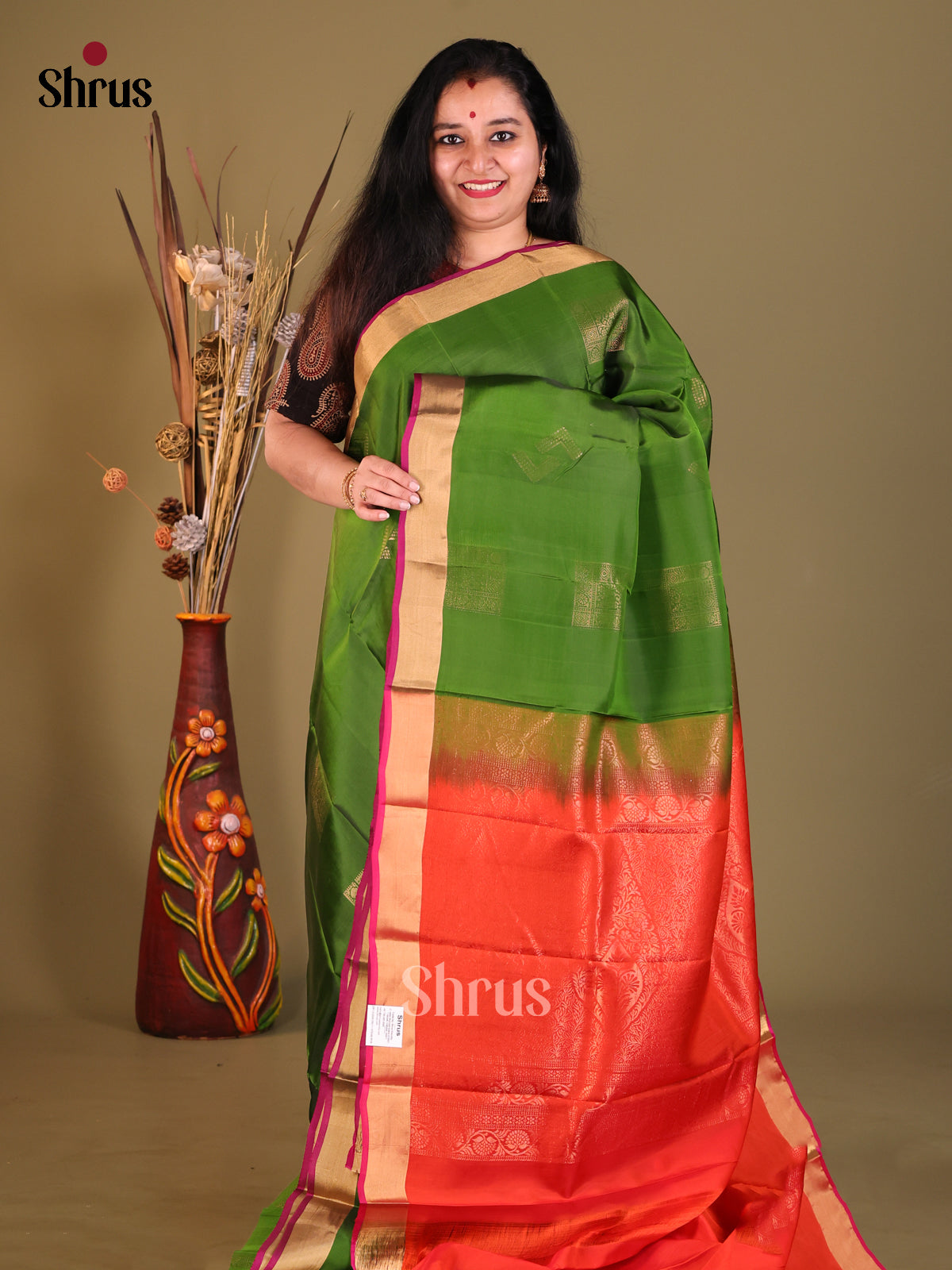 DGS30573 - Softsilk-halfpure Saree - Shop on Shrus.com