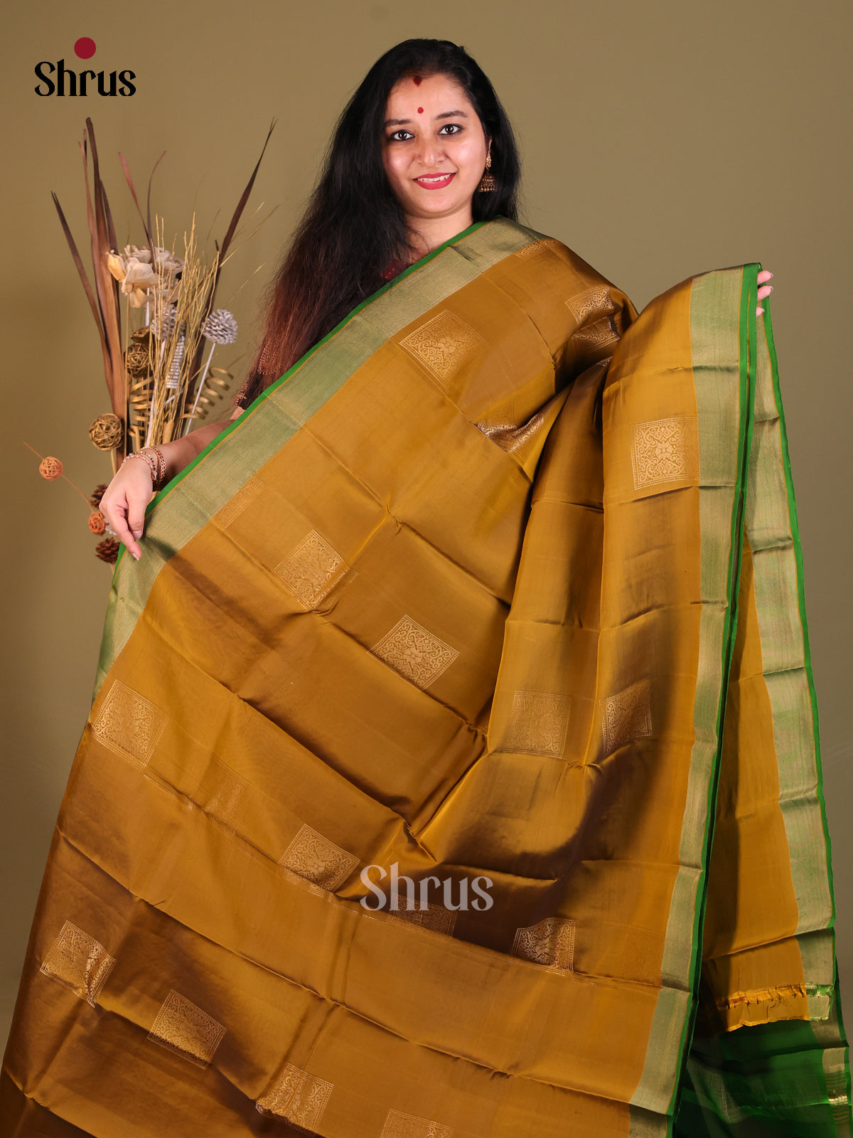 DGS30574 - Softsilk-halfpure Saree - Shop on Shrus.com