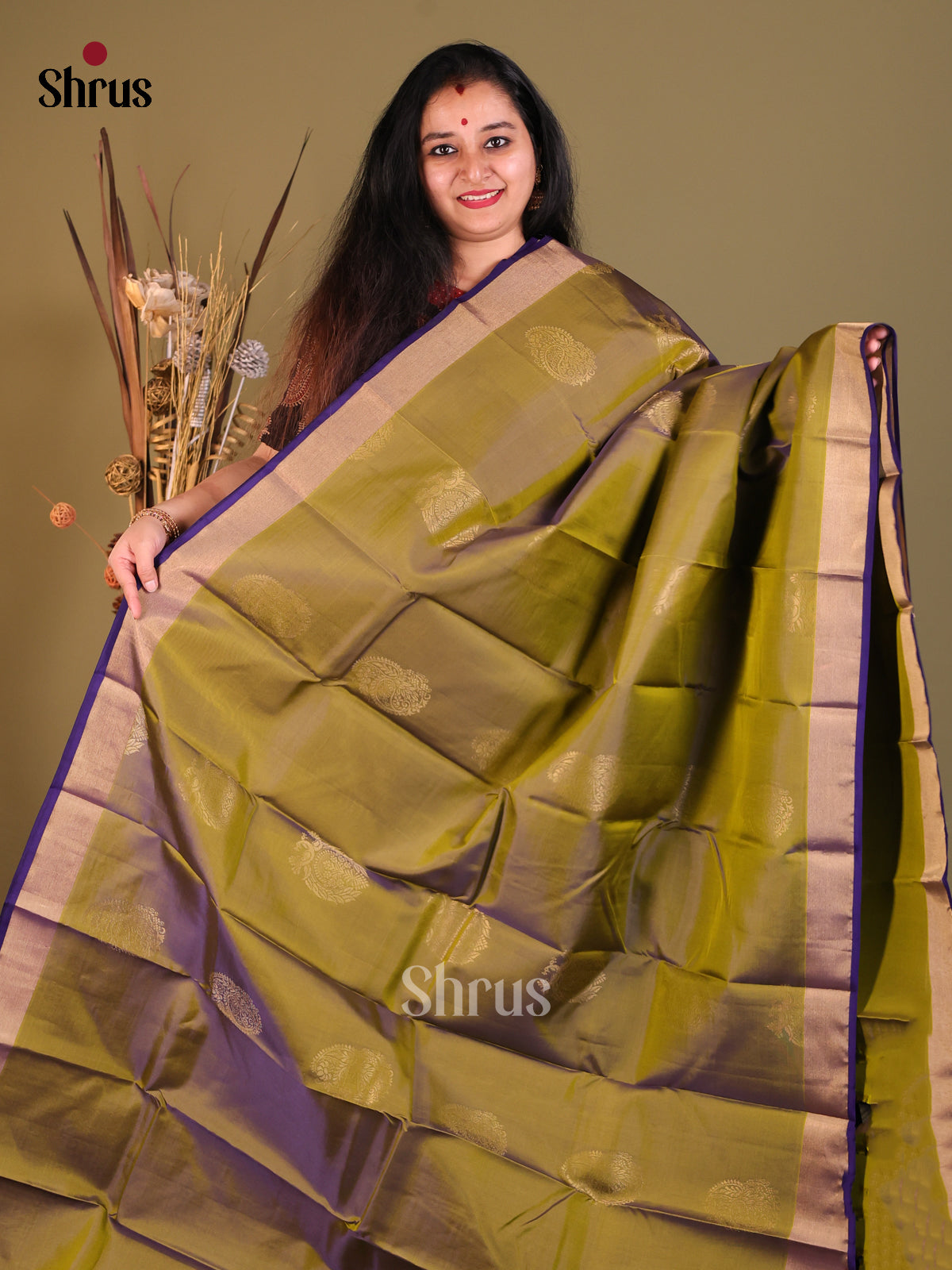 DGS30576 - Softsilk-halfpure Saree - Shop on Shrus.com