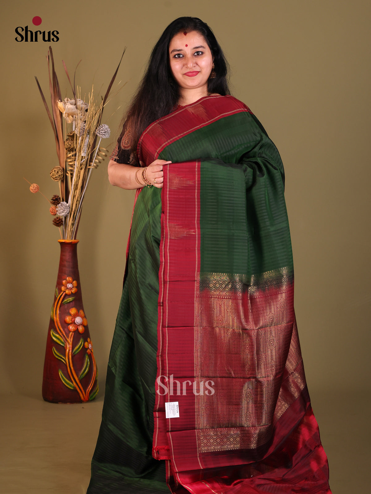 DGS30611 - Softsilk-halfpure Saree - Shop on Shrus.com
