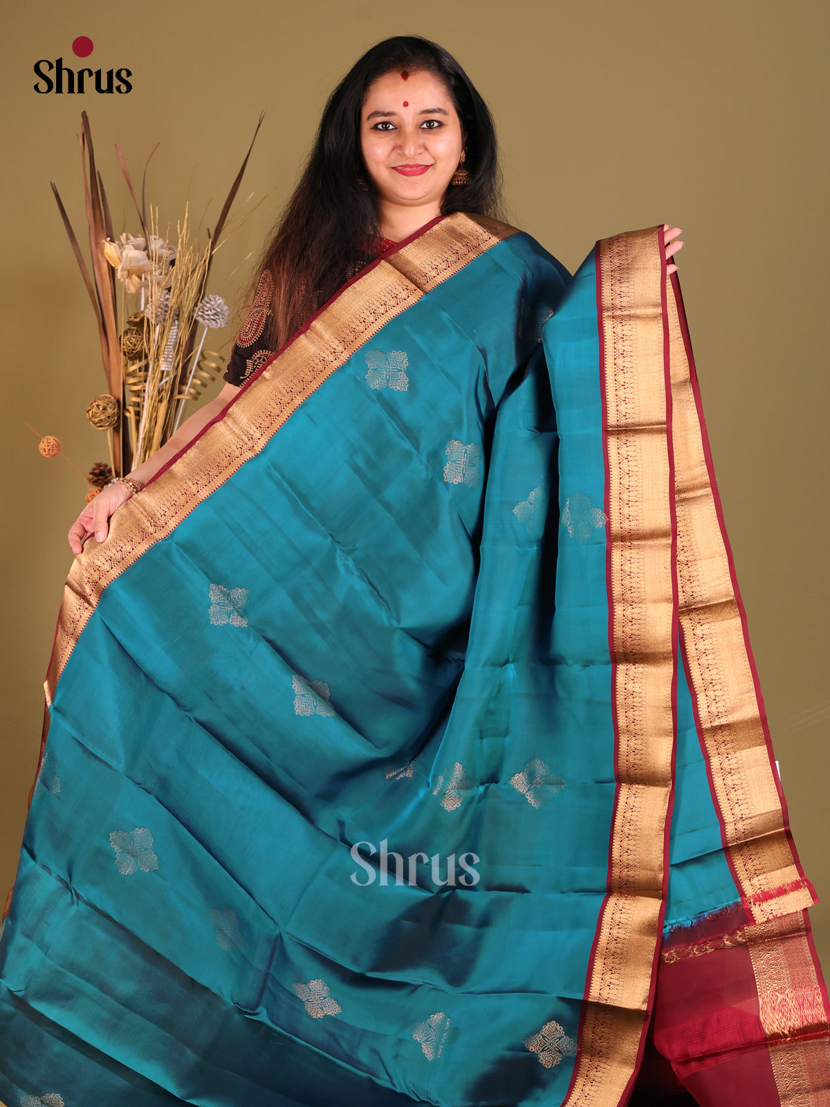 DGS30618 - Softsilk-halfpure Saree - Shop on Shrus.com