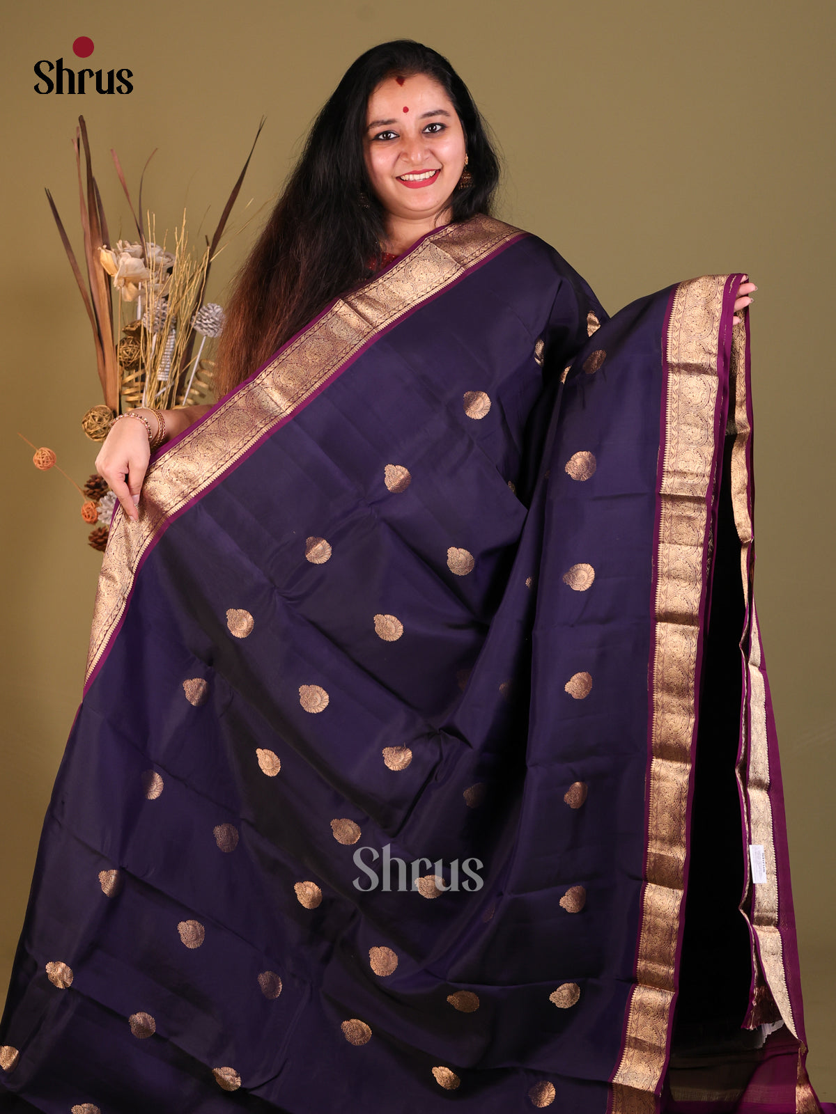 DGS30635 - Softsilk-halfpure Saree - Shop on Shrus.com