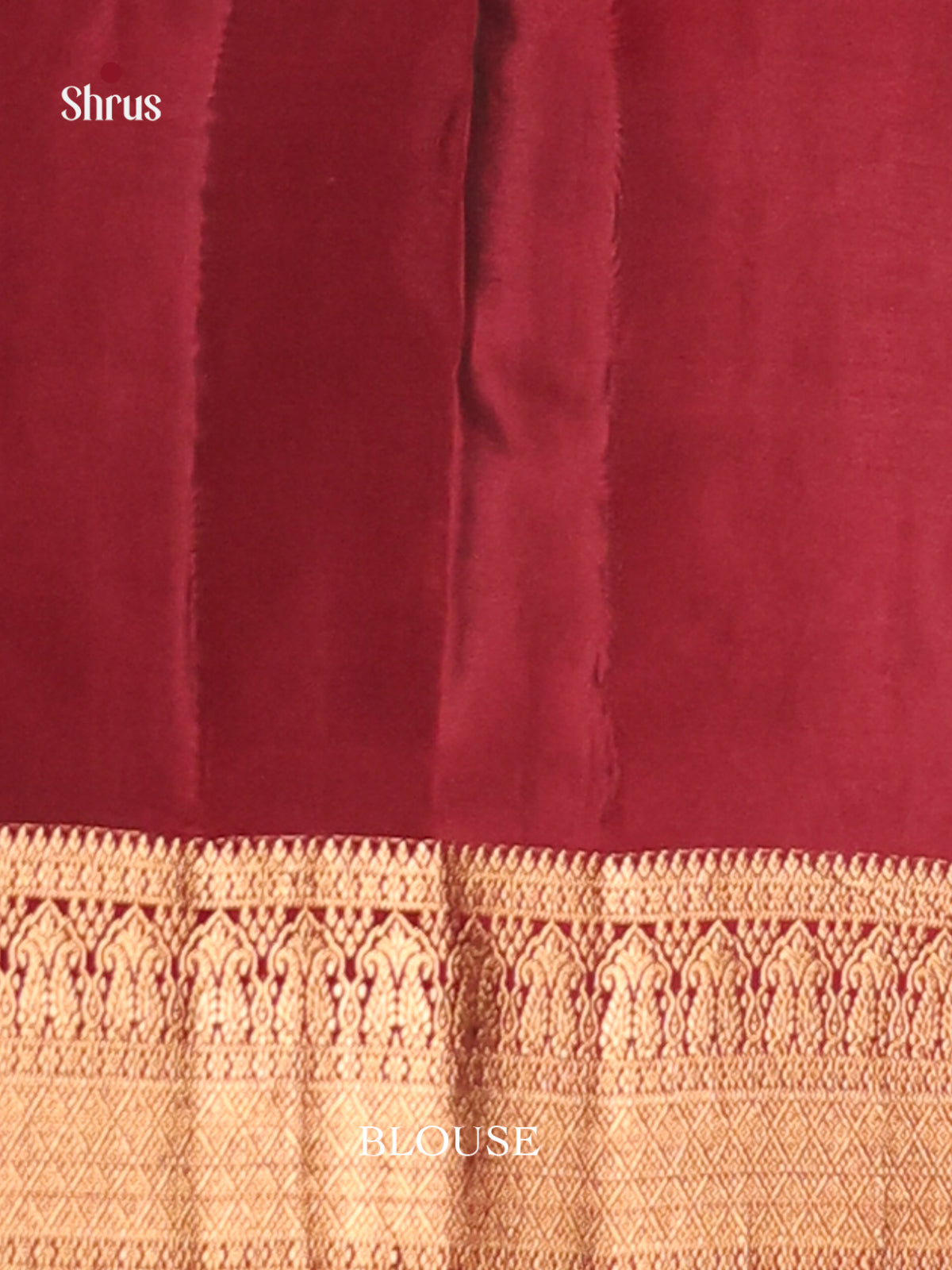 Peacock Green & Maroon Softsilk-halfpure Saree with zari floral buttas - Shop on Shrus.com