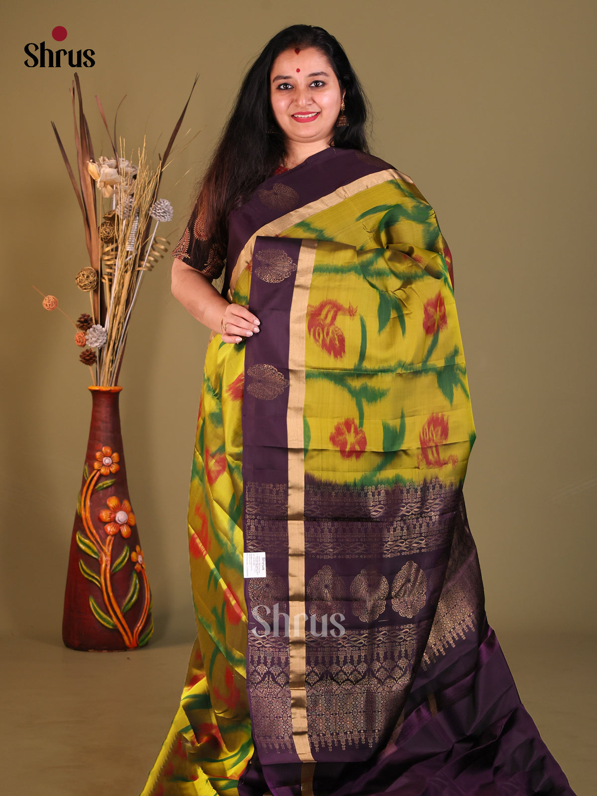 DGS30647 - Softsilk-halfpure Saree - Shop on Shrus.com