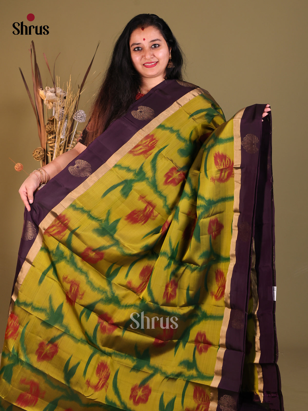 DGS30647 - Softsilk-halfpure Saree - Shop on Shrus.com