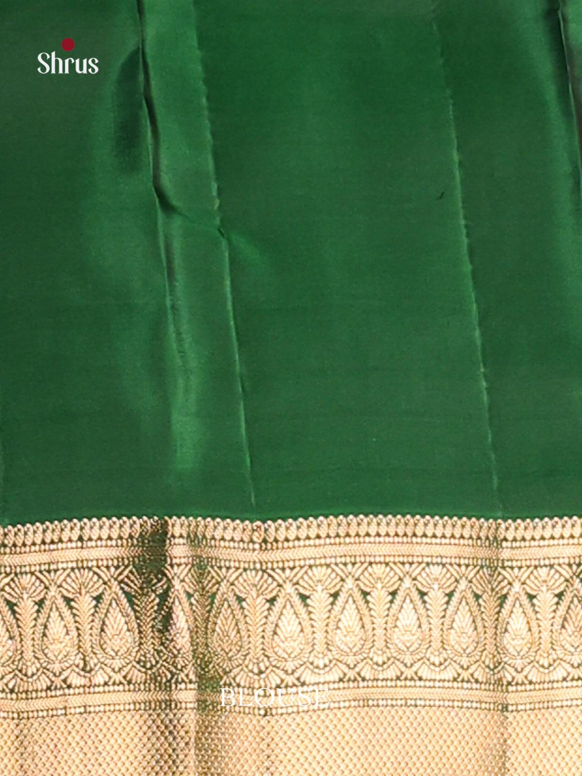 Purple & Green Softsilk-halfpure Saree with gold zari buttas - Shop on Shrus.com