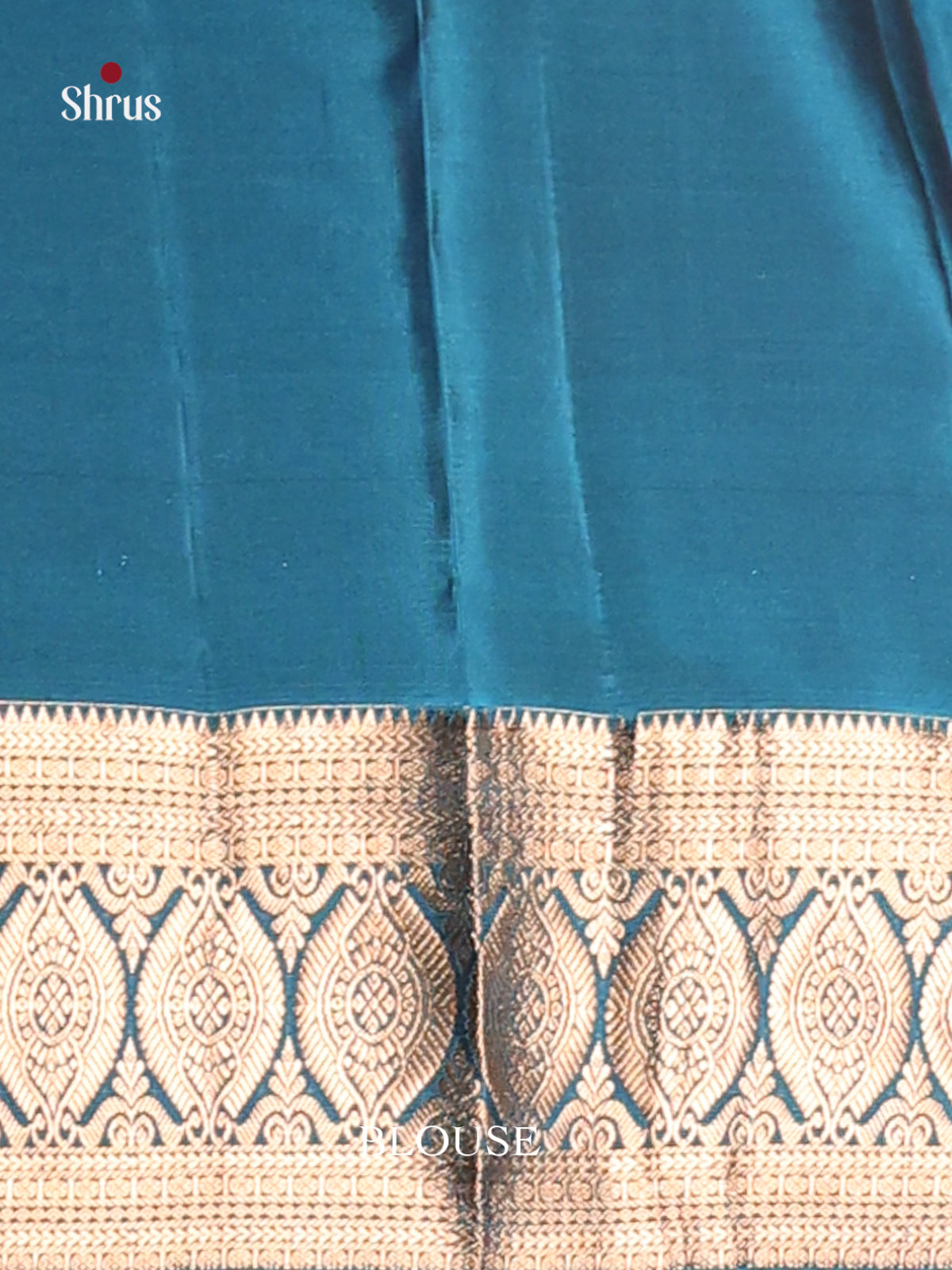Maroon & Blue Softsilk-halfpure Saree with zari floral buttas - Shop on Shrus.com