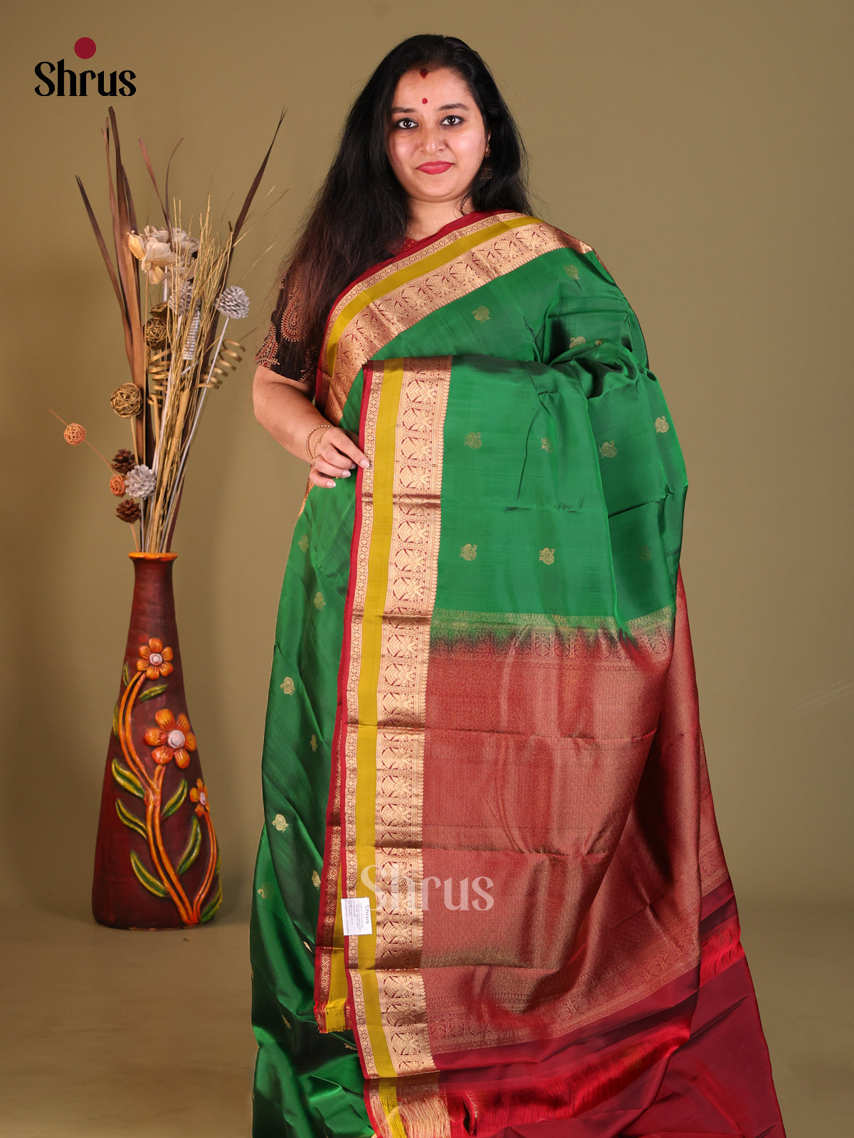 DGS30667 - Softsilk-halfpure Saree - Shop on Shrus.com