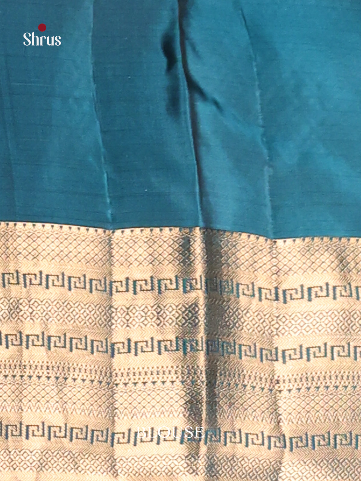Violet & Blue Softsilk-halfpure Saree with contrast traditional zari border - Shop on Shrus.com