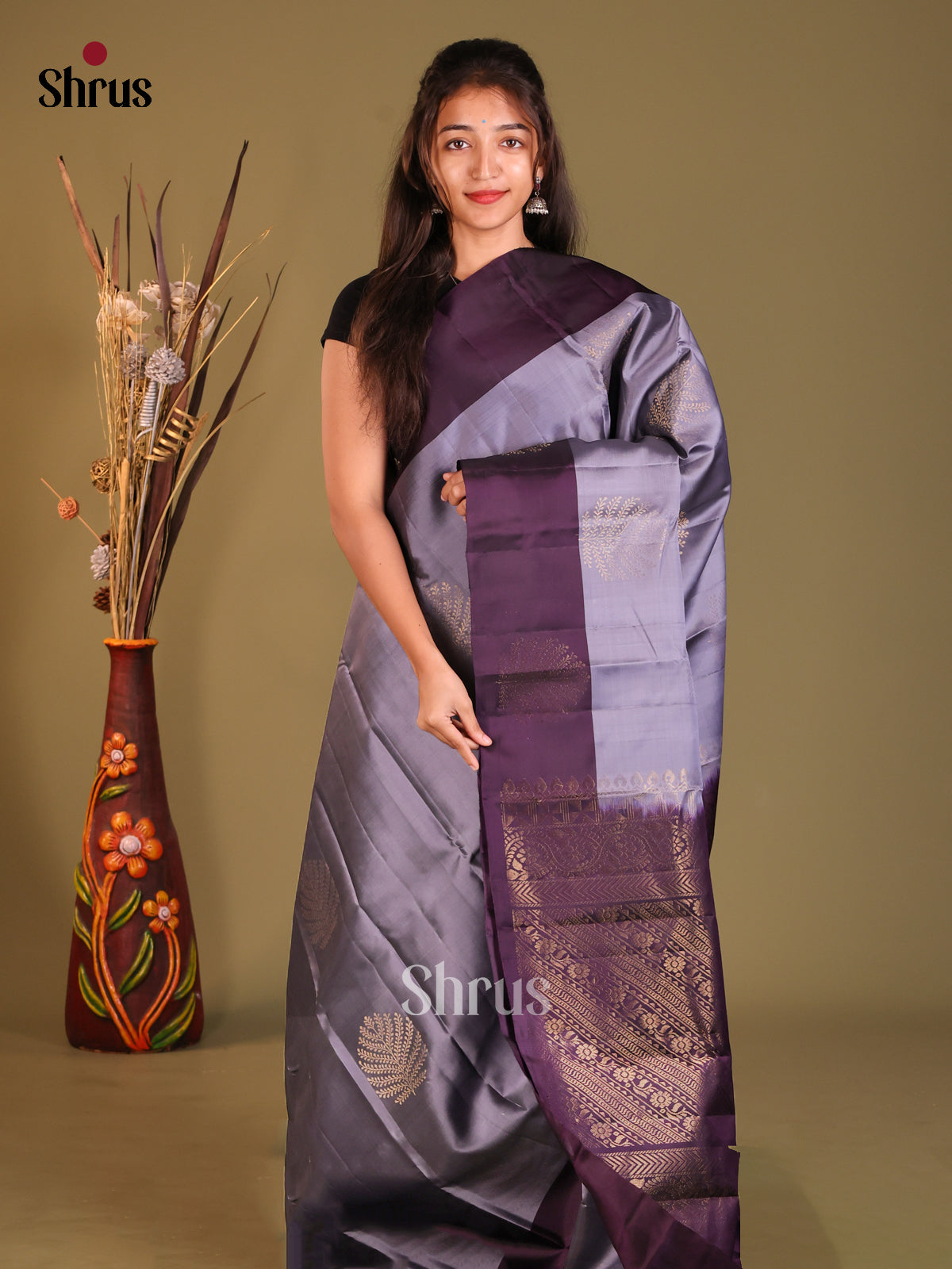 DGS30705 - Softsilk-halfpure Saree - Shop on Shrus.com
