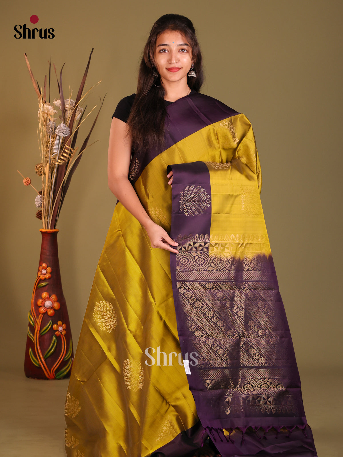 DGS30717 - Softsilk-halfpure Saree - Shop on Shrus.com