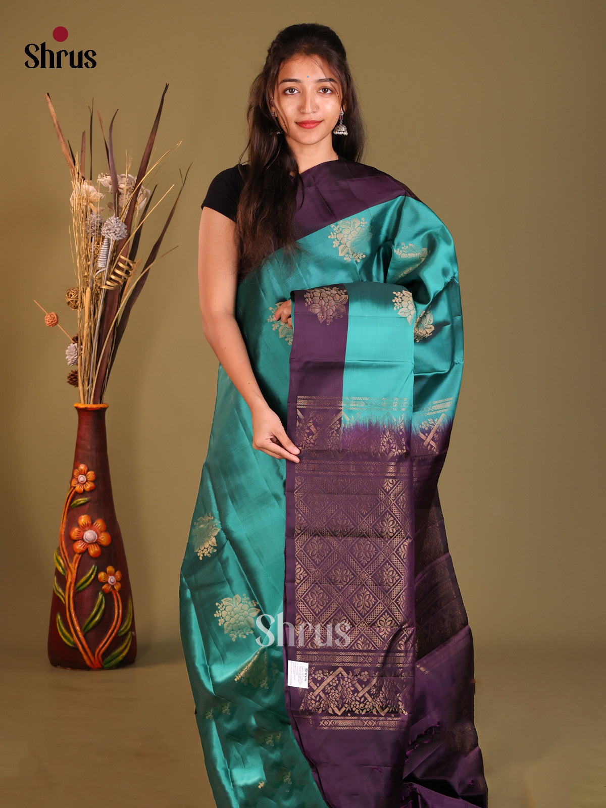 DGS30728 - Softsilk-halfpure Saree - Shop on Shrus.com