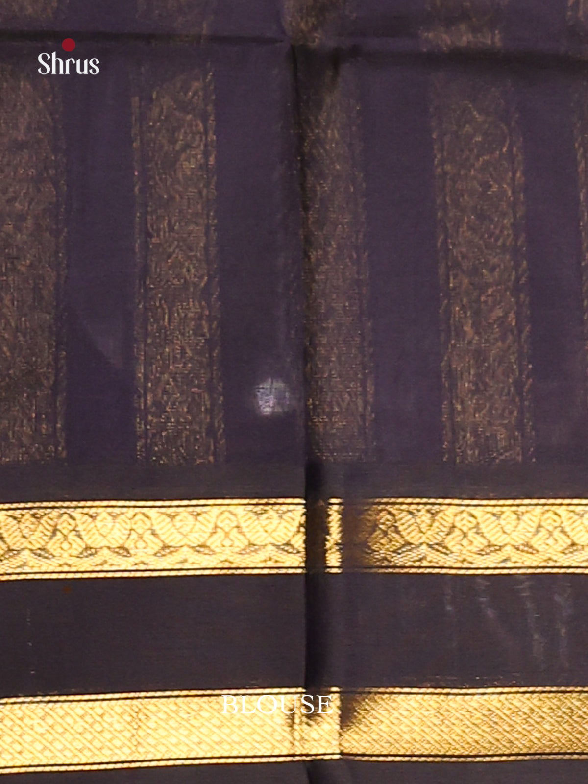 Lavender & Blue Silk Cotton Korvai-Small border Saree - Shop on Shrus.com