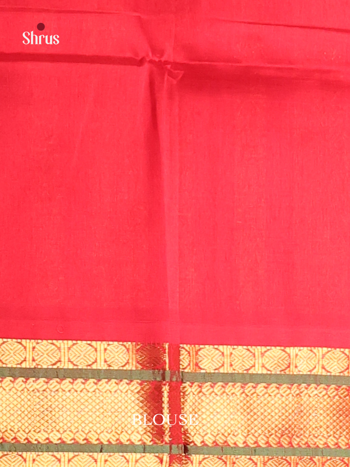 Violet & Red Silk Cotton Korvai-Small border Saree - Shop on Shrus.com