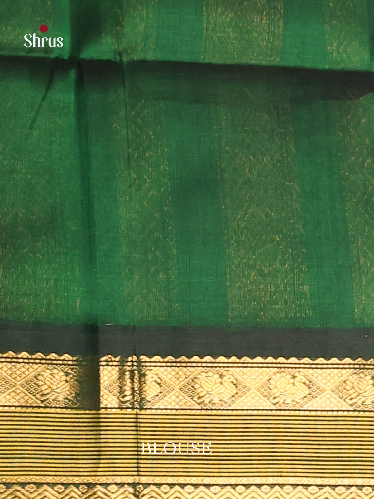 Orangish Pink & Green Silk Cotton  Korvai-Small border Saree - Shop on Shrus.com