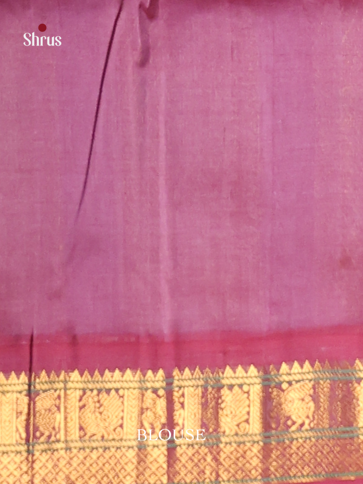 Blue & Maroon Silk Cotton  Korvai-Small border Saree