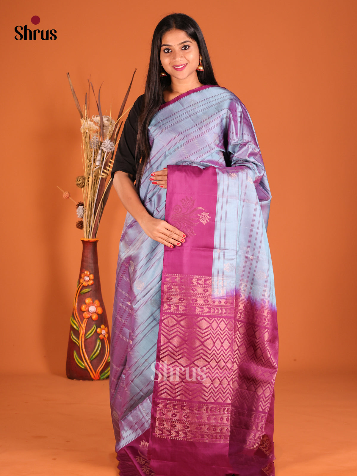 DHS01117 - Soft Silk  Saree