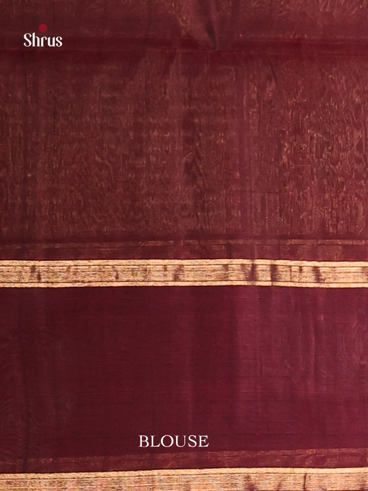 Green & Maroon Silk Cotton Saree with zari stripes, paisley motifs - Shop on Shrus.com