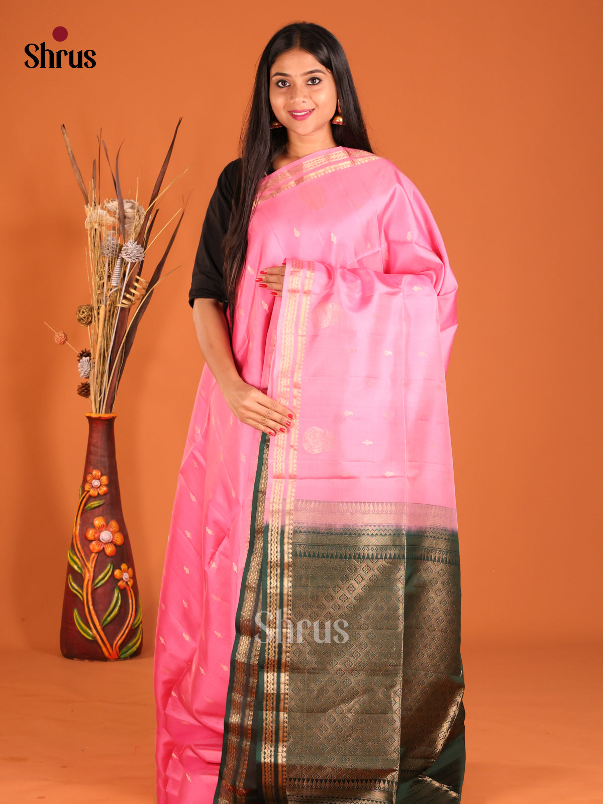 DHS04020 - Soft Silk  Saree
