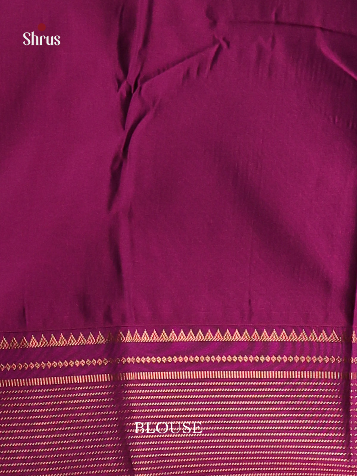 Orange & Purple - Semi Kanchipuram Saree - Shop on Shrus.com