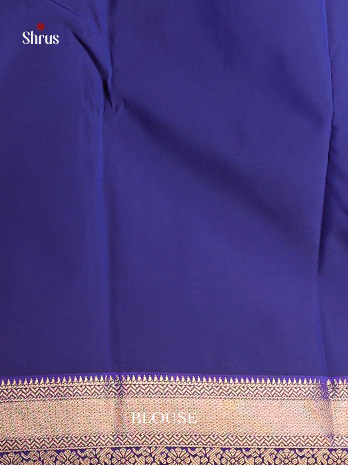 Red & Blue - Semi Kanchipuram Saree - Shop on Shrus.com