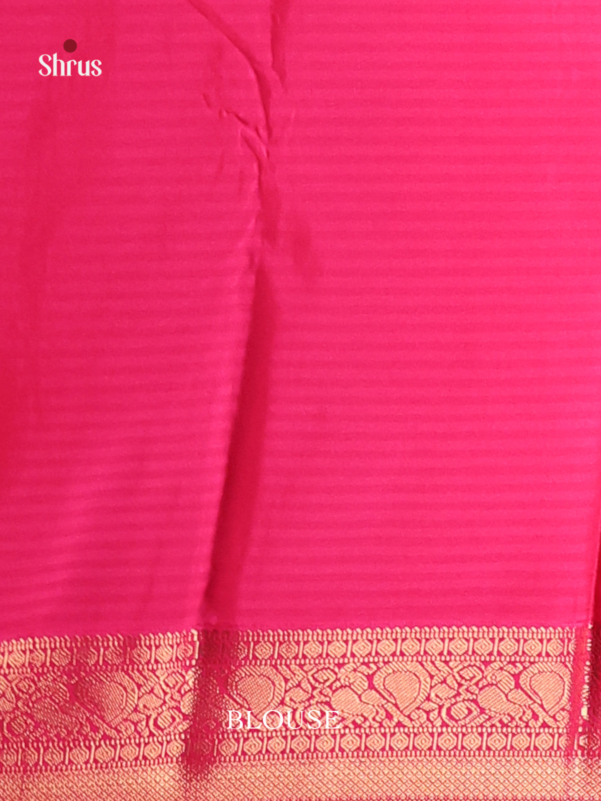 Pastel Green & Pink - Semi Kanchipuram Saree - Shop on Shrus.com