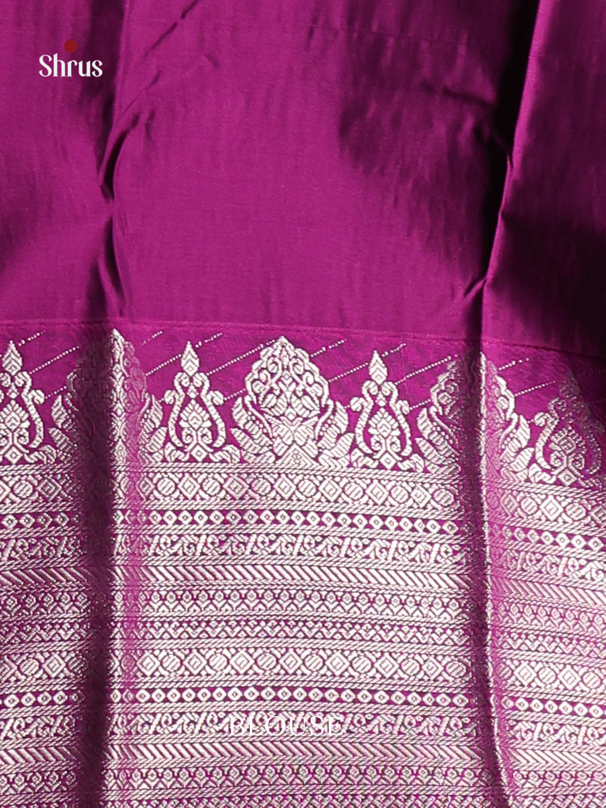 Pastel Blue & Purple - Semi Kanchipuram Saree - Shop on Shrus.com