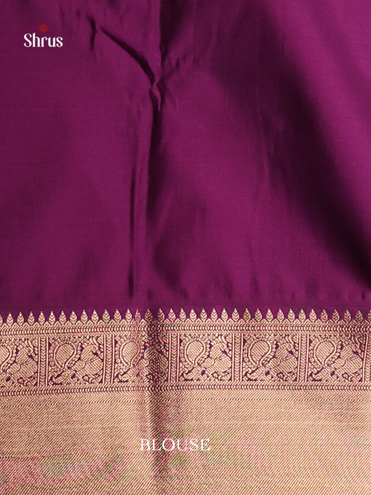 Reddish Pink & Violet - Semi Kanchipuram Saree - Shop on Shrus.com