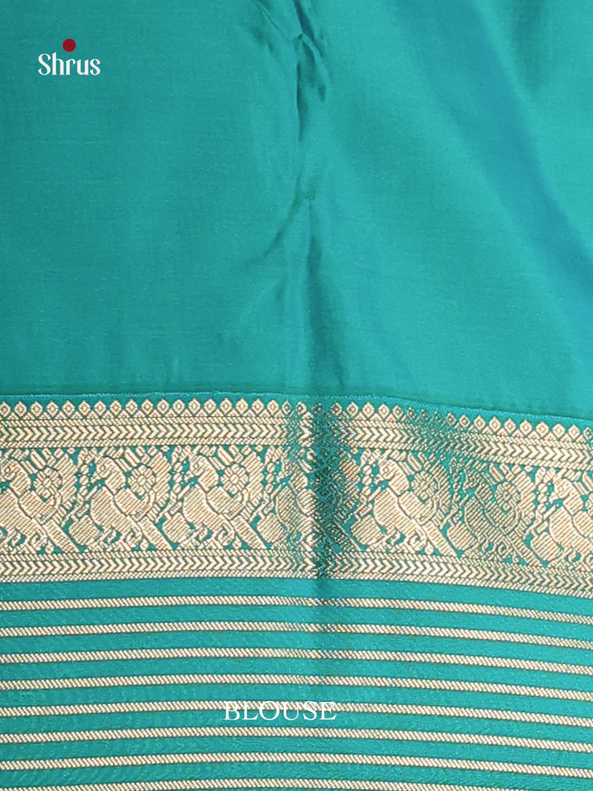 Cream & Green- Semi Kanchipuram Saree