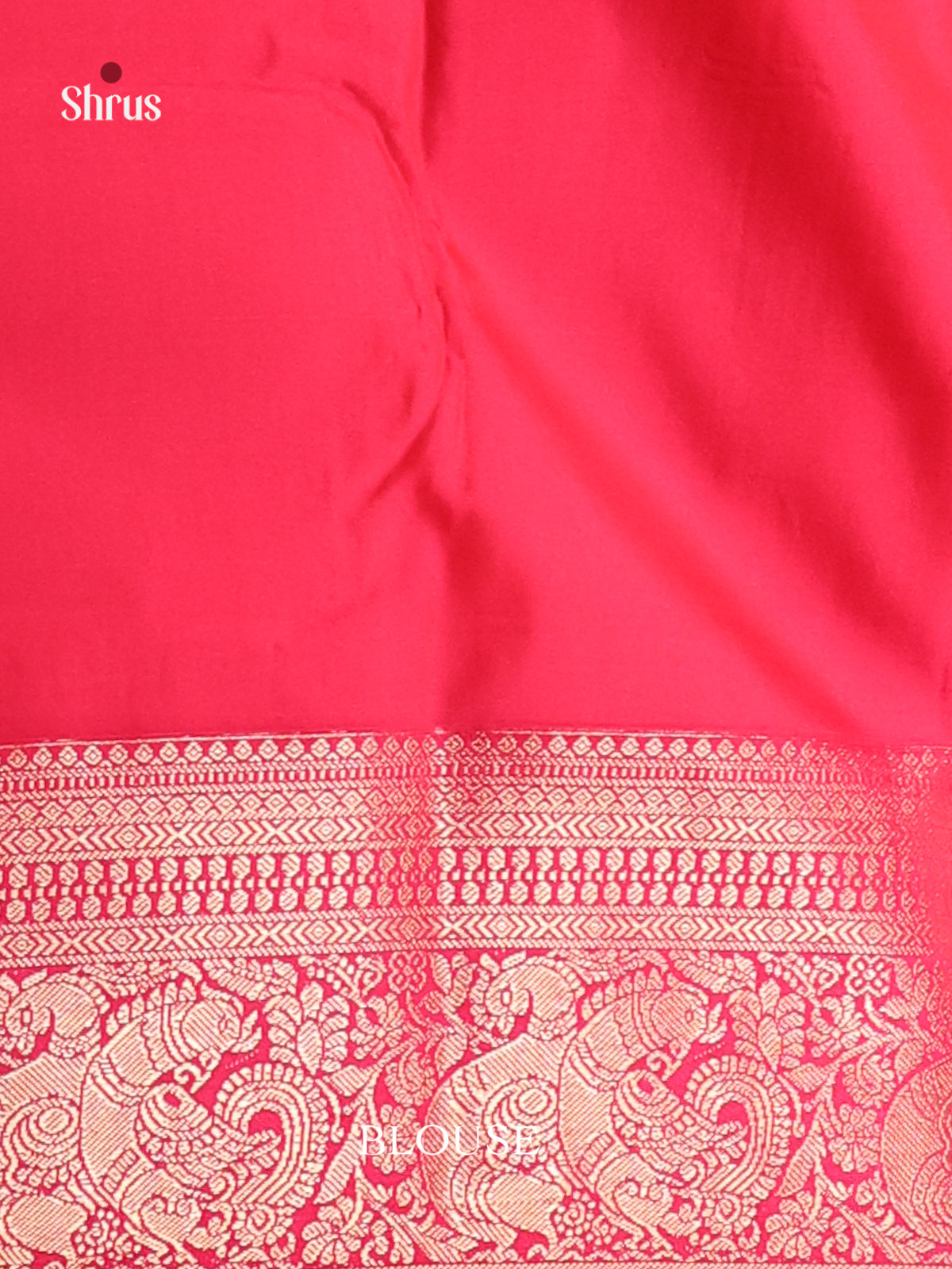 Cream & Pink - Semi Kanchipuram Saree