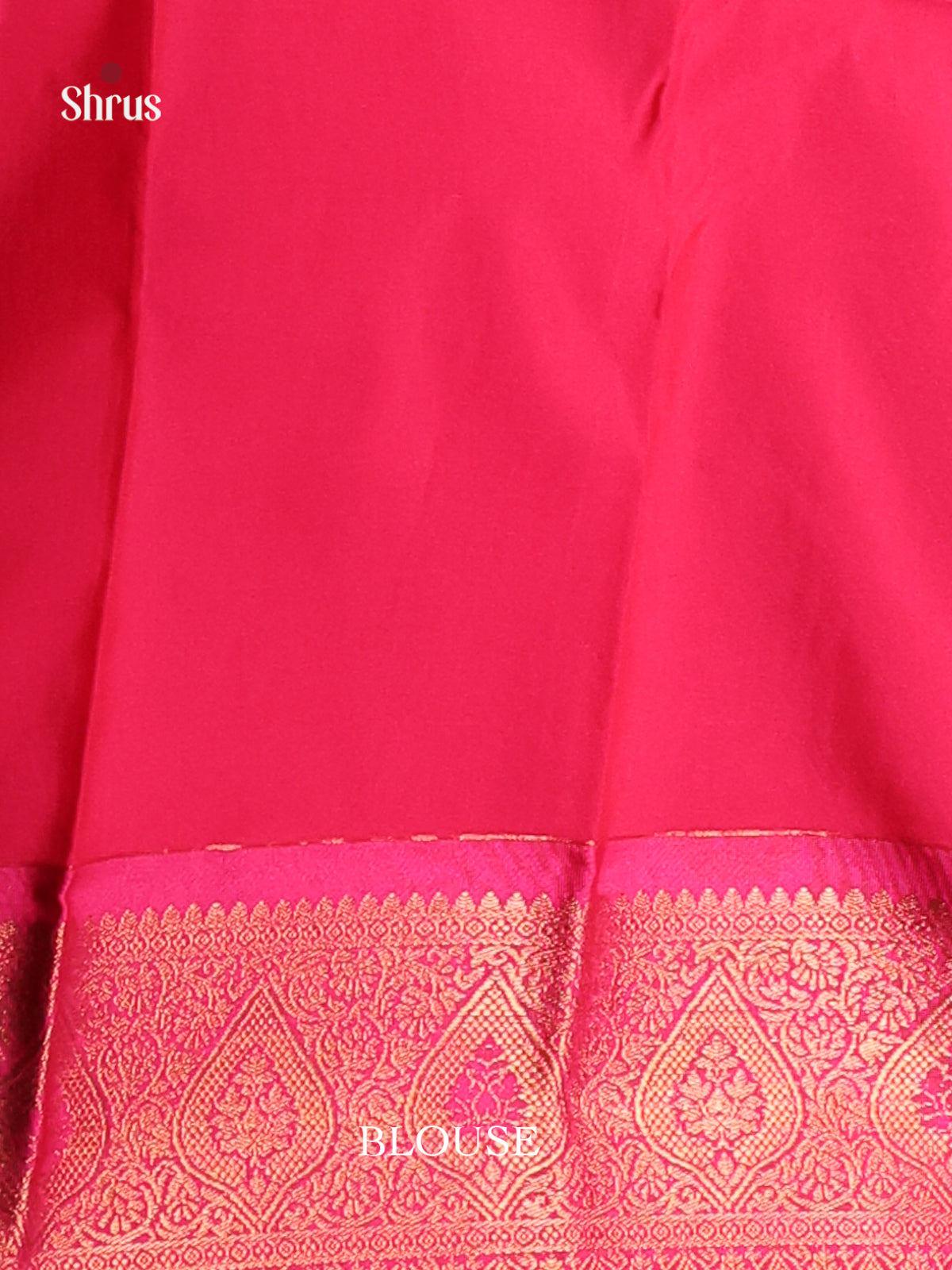 Green & Pink - Semi Kanchipuram Saree - Shop on Shrus.com