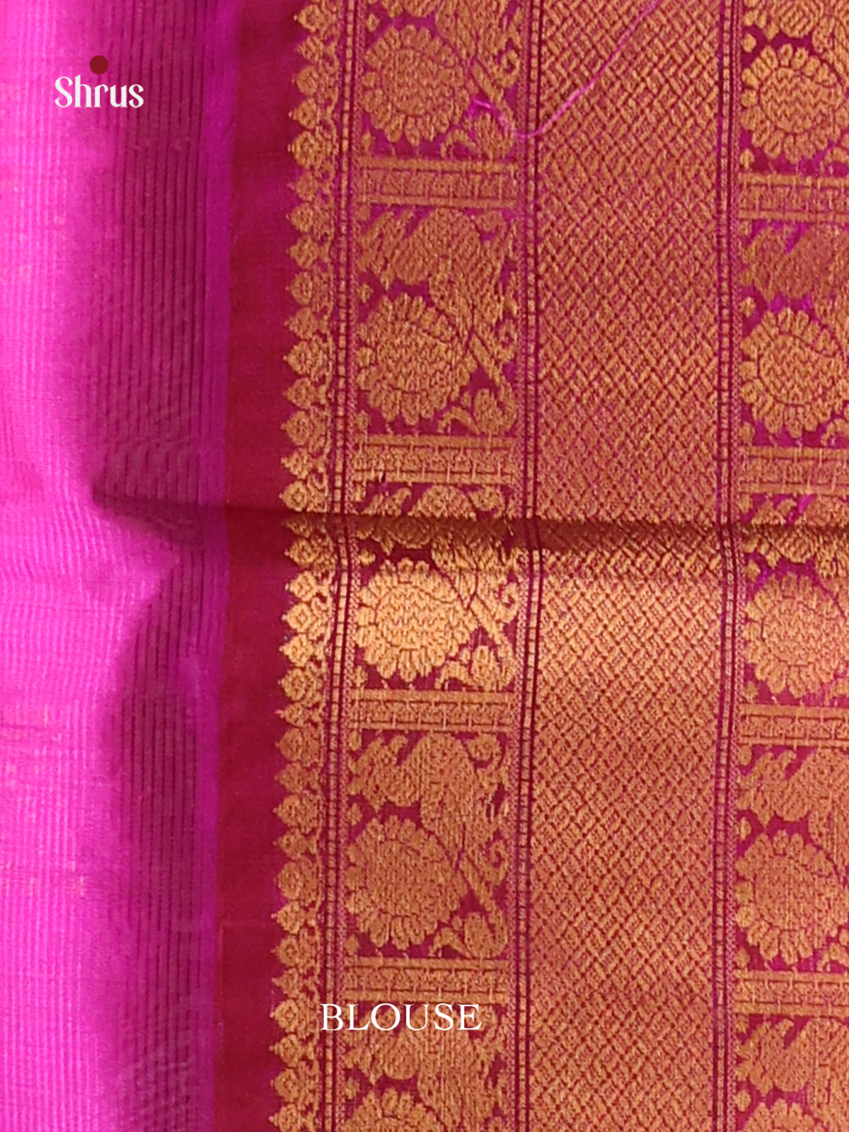 Green purple pink and red korvai silk cotton saree -2