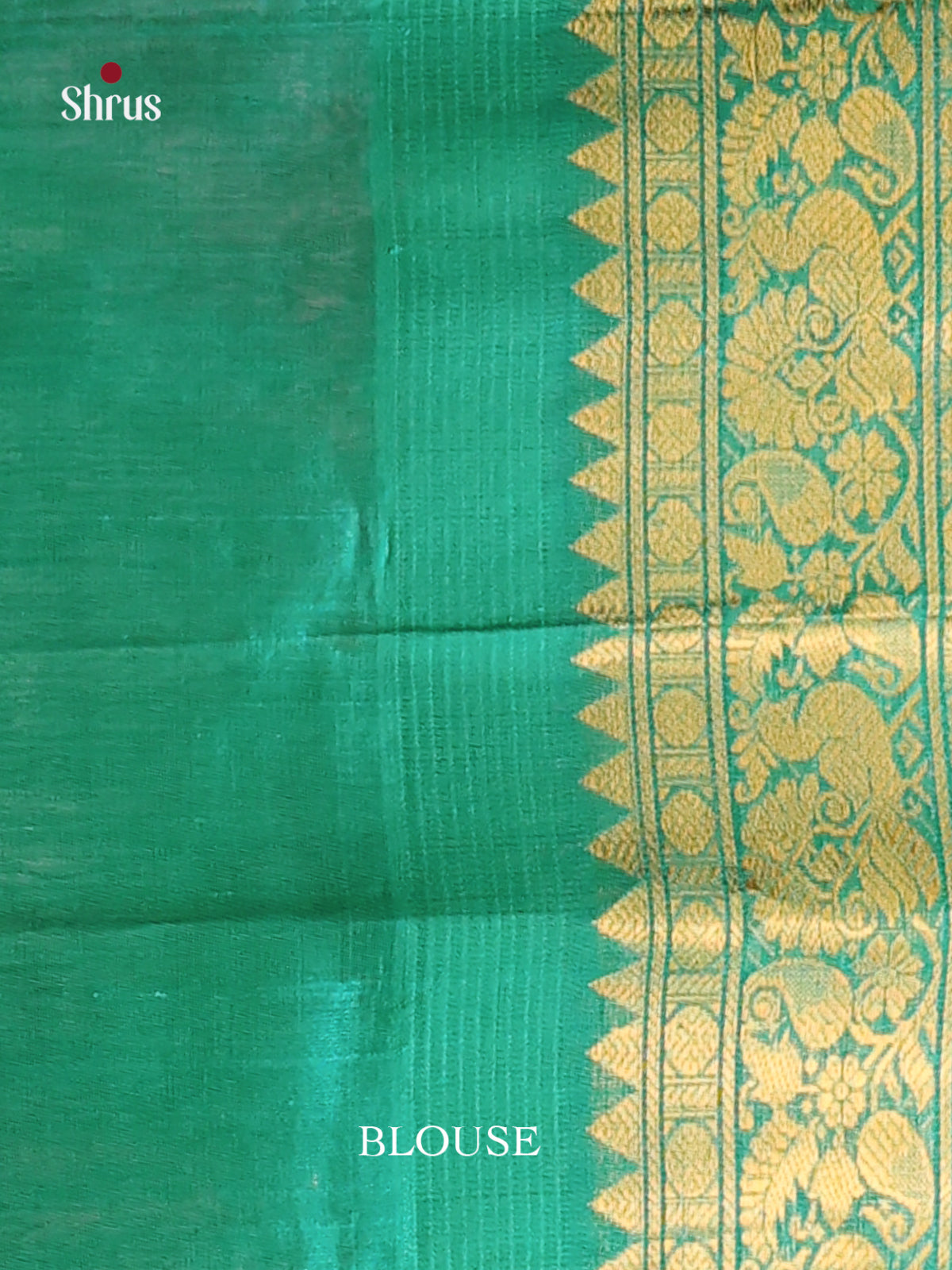 Violet & Green Silk Cotton Korvai-kattams Saree - Shop on Shrus.com