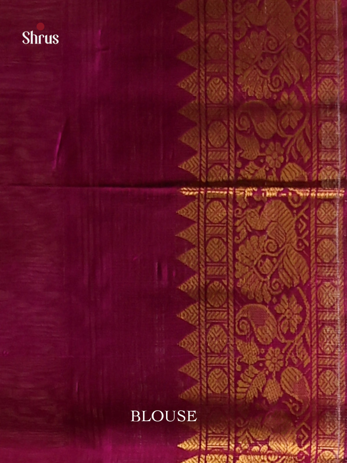 Cream & Pink Silk Cotton Korvai-kattams Saree - Shop on Shrus.com