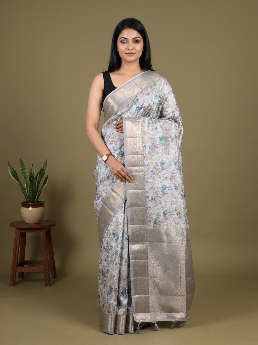 DHS05137 - Semi matka Saree