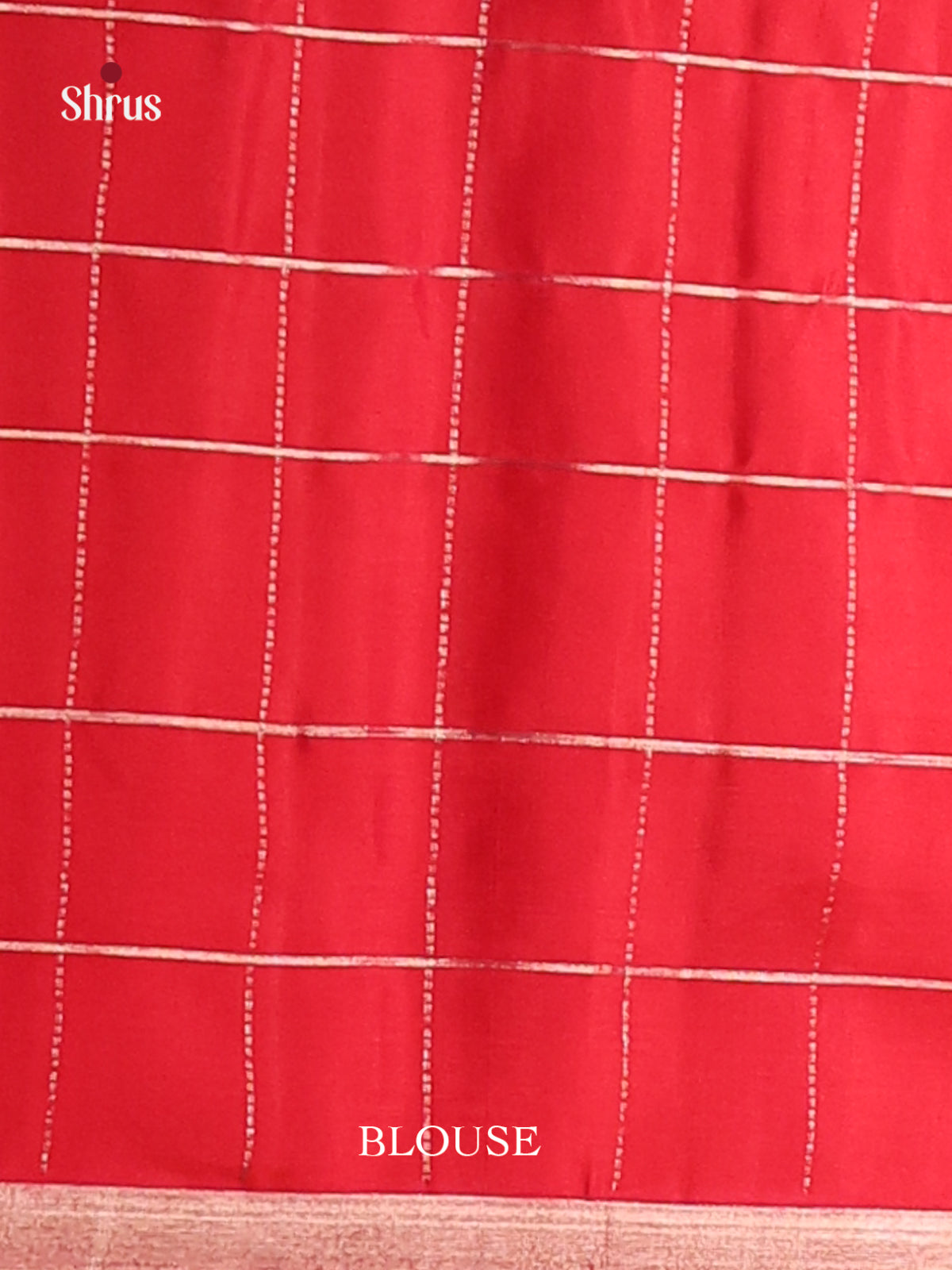Multicolor & Red Soft Silk with kattam pattern , zari checks - Shop on Shrus.com