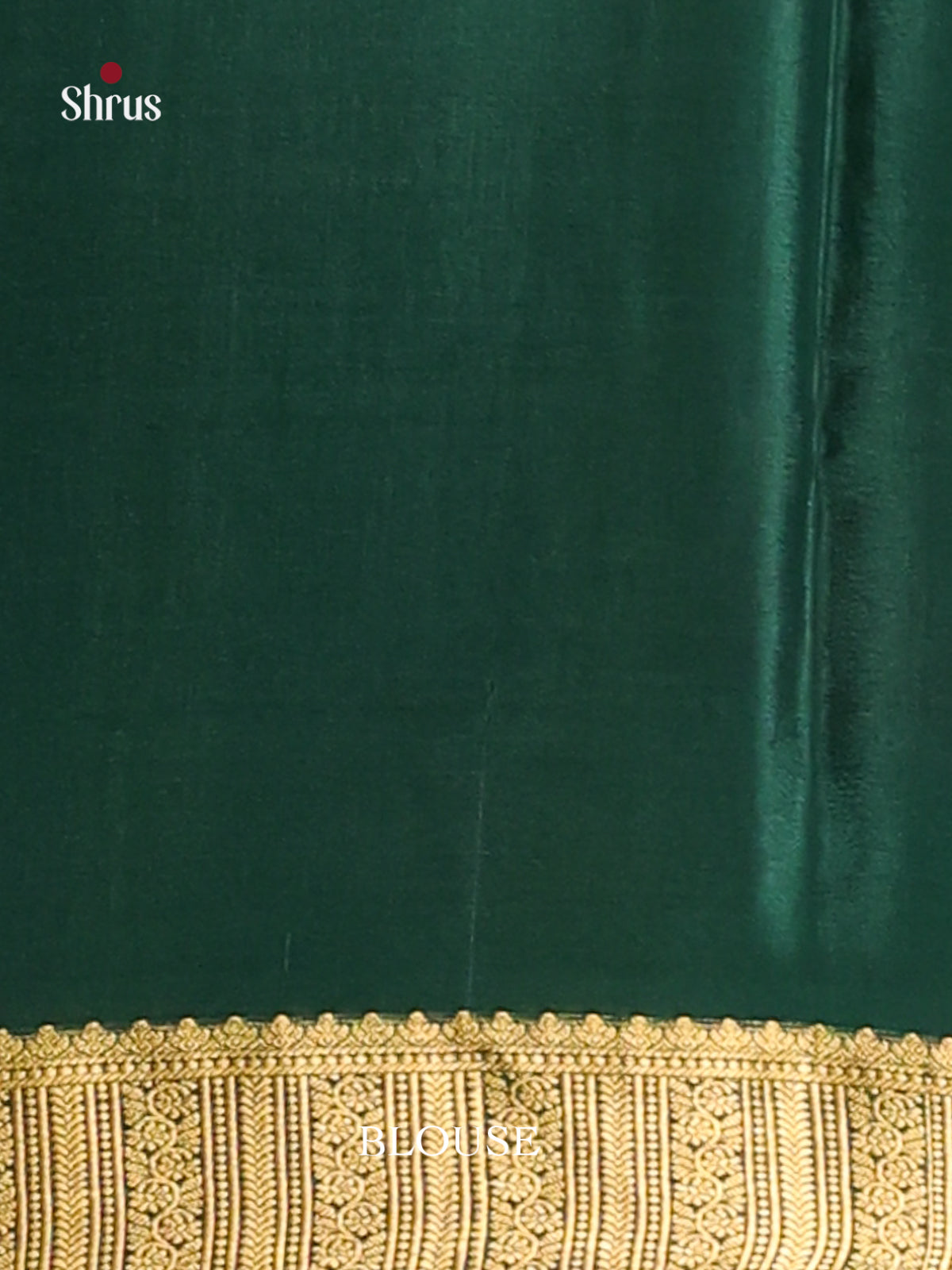Light Blue & Green - Mysore Silk Print Saree - Shop on Shrus.com