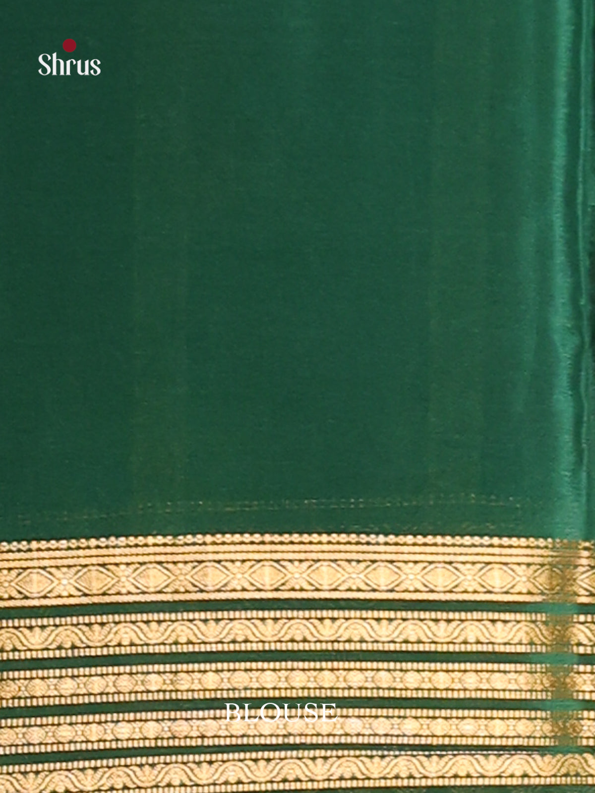 Chic Light Grey Printed Mysore Silk Saree With Green Zari Stripes Border