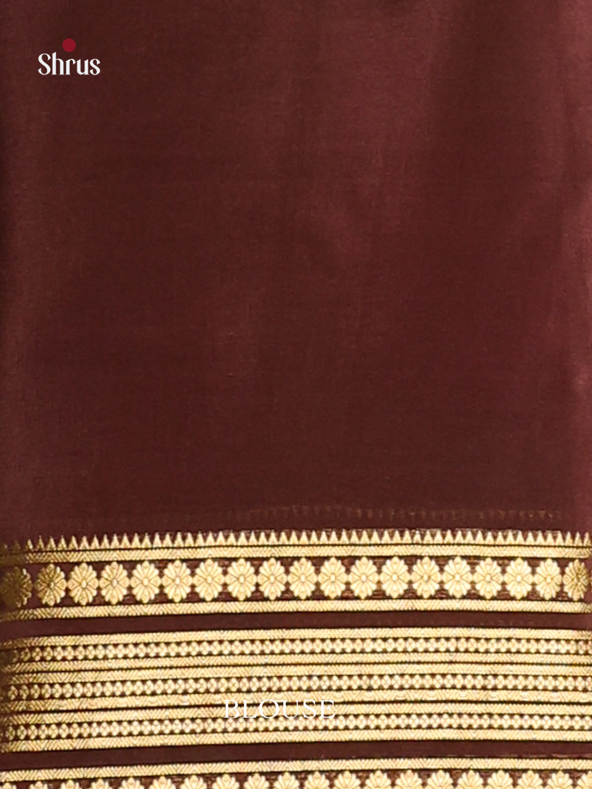 Classy Cream Printed Mysore Silk Saree With Brown Rettaipet Zari Border