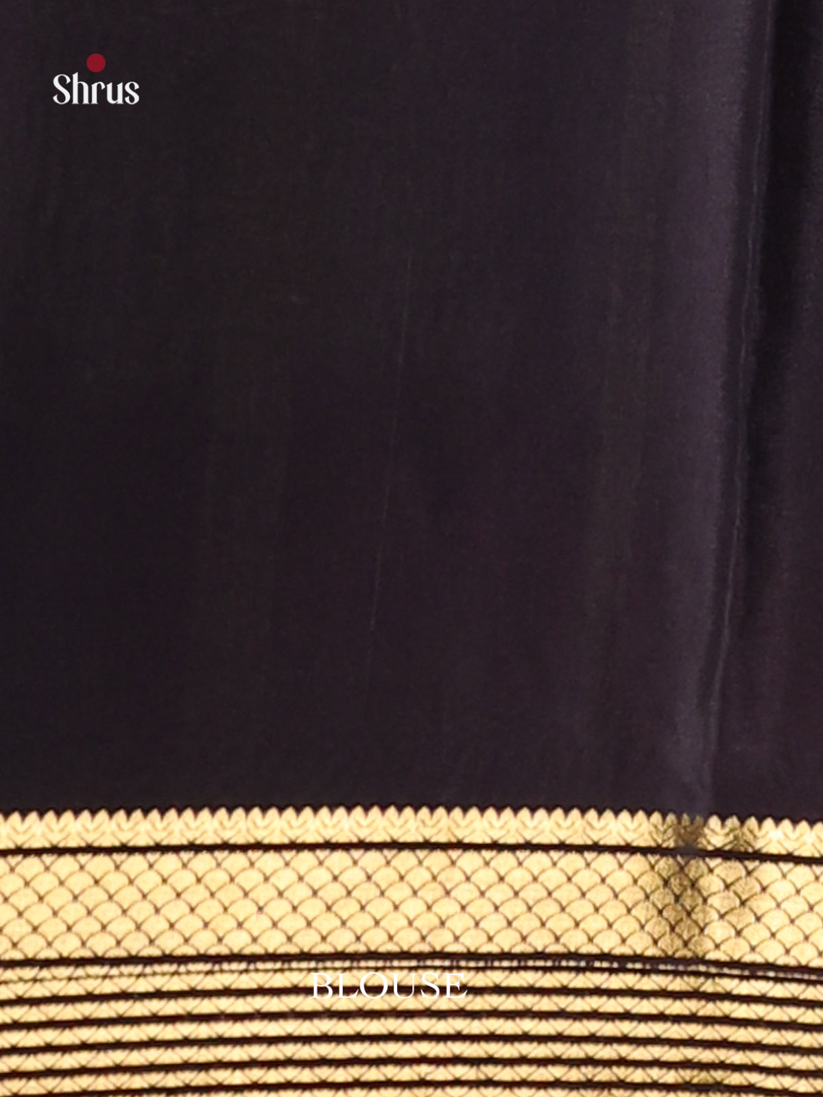 Grey& Navy Blue- Mysore Silk Print Saree - Shop on Shrus.com