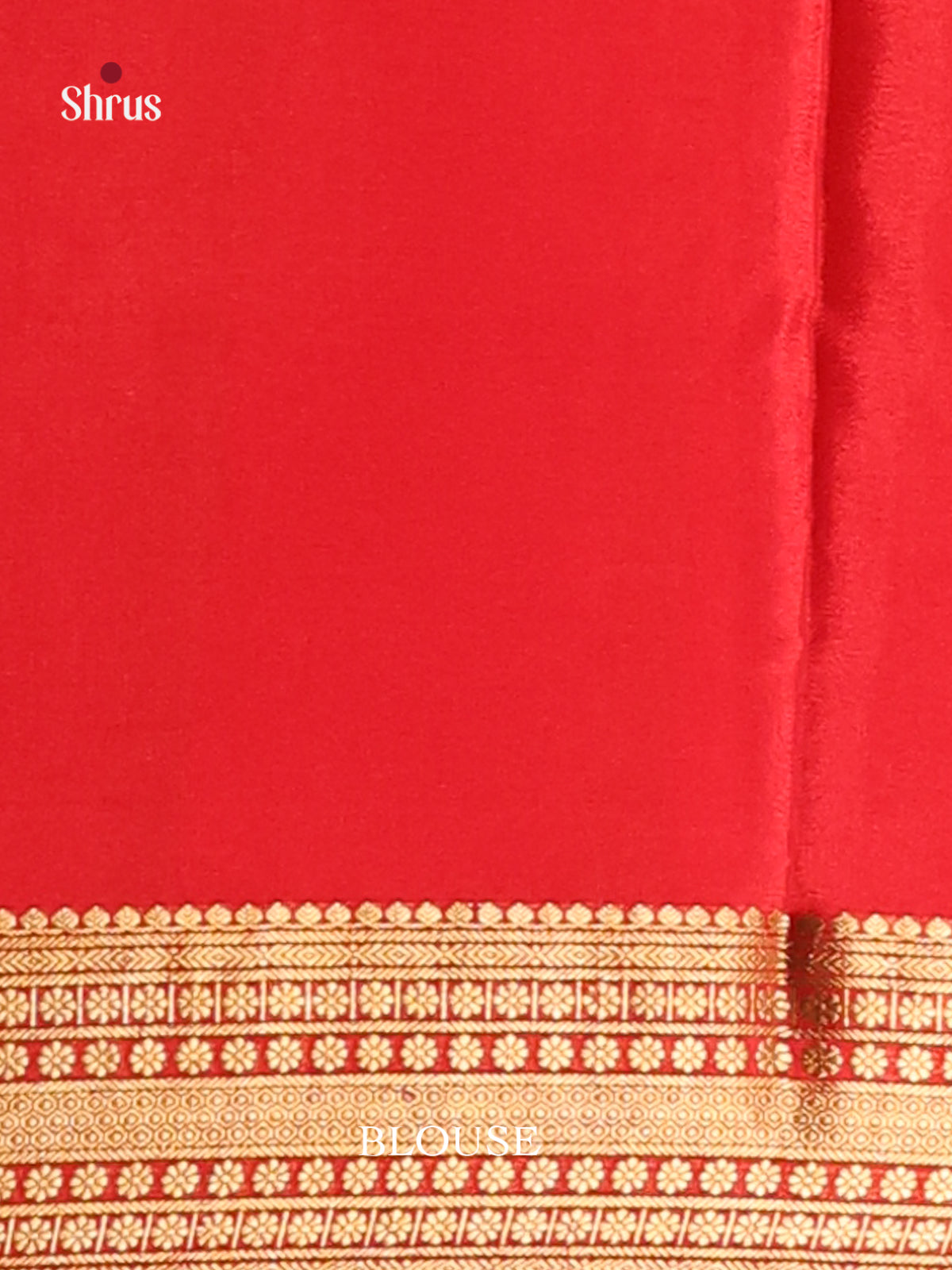 Pretty Lavender Floral Printed Mysore Silk Saree With Red Zari Woven Border