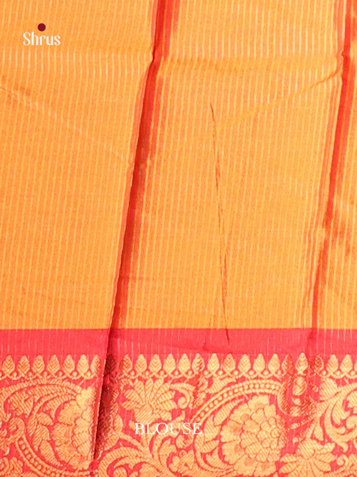 Yellow & Red- Semi Pochampally Saree - Shop on Shrus.com