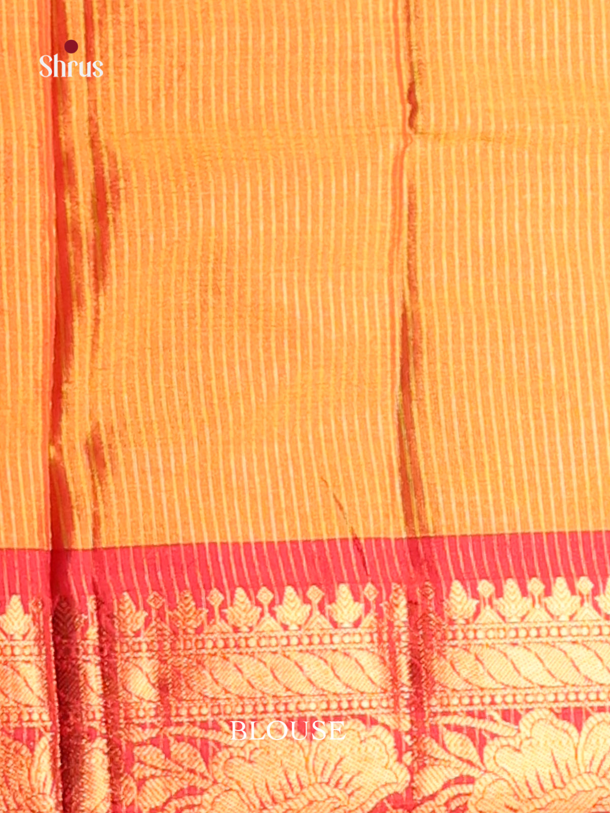 Pastel Green & Orange - Semi Pochampally Saree - Shop on Shrus.com