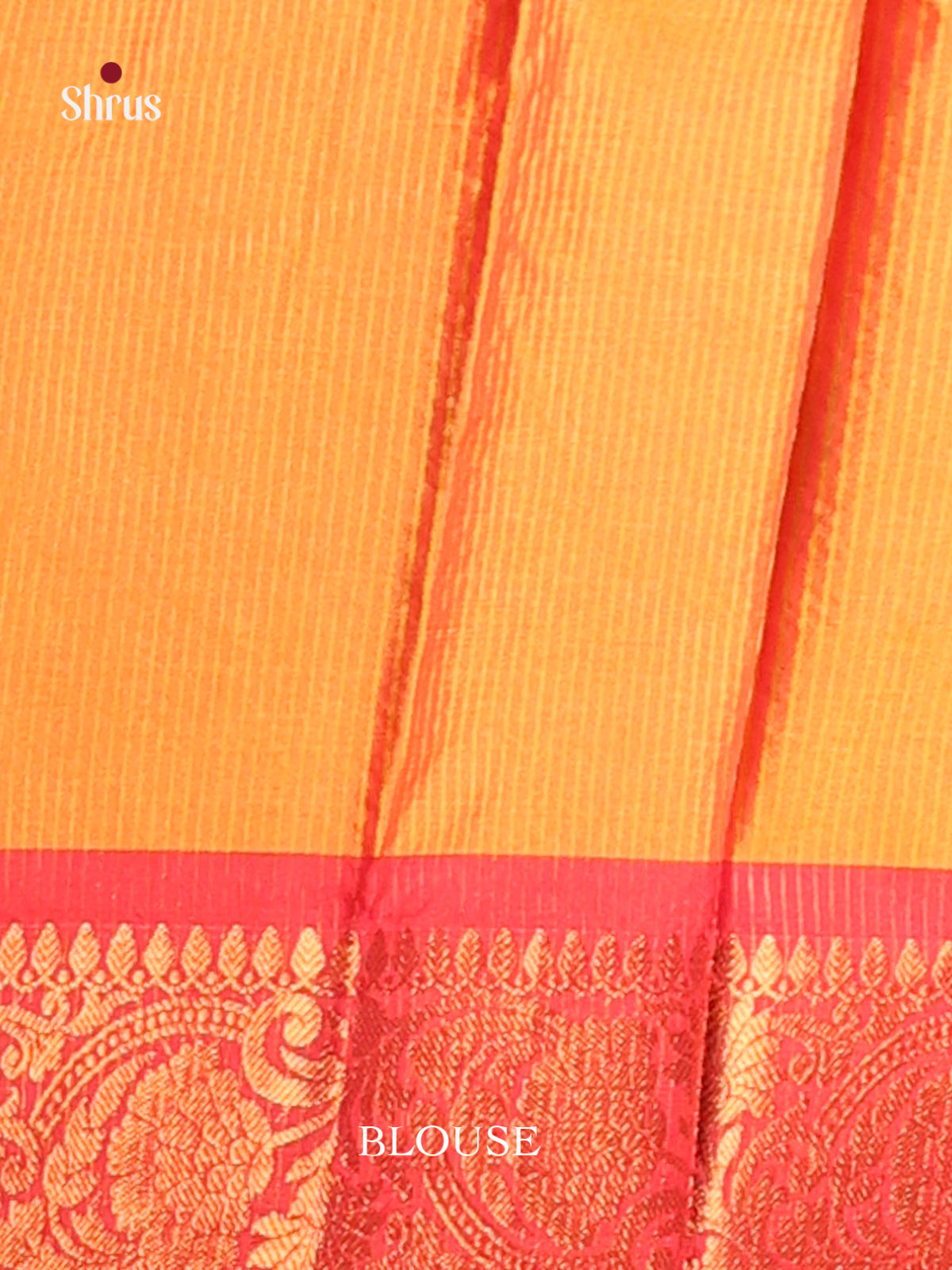 Pink & Orange - Semi Pochampally Saree - Shop on Shrus.com