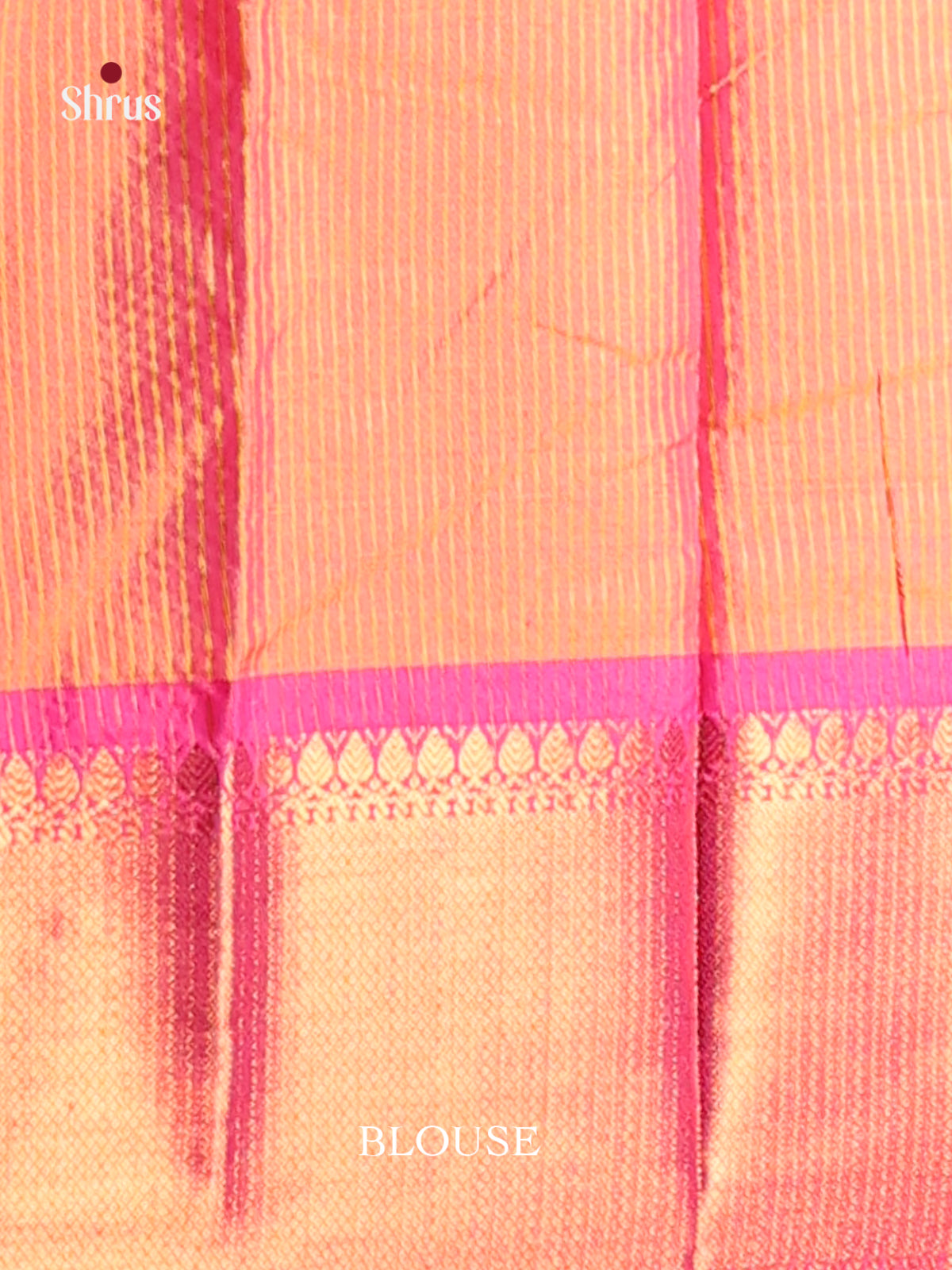 Green & Orange- Semi Pochampally Saree - Shop on Shrus.com