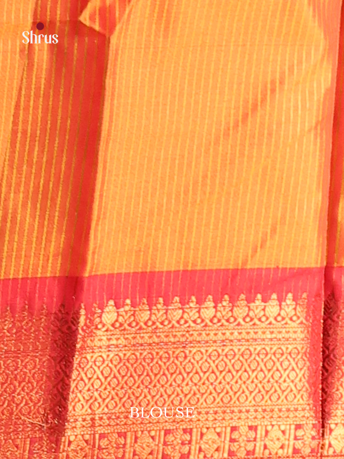 Pink & Orange - Semi Pochampally Saree - Shop on Shrus.com