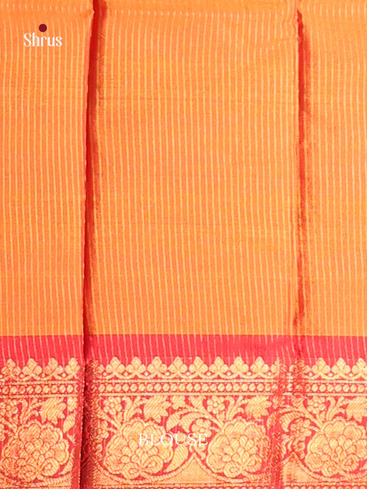 Pink & Orange- Semi Pochampally Saree - Shop on Shrus.com