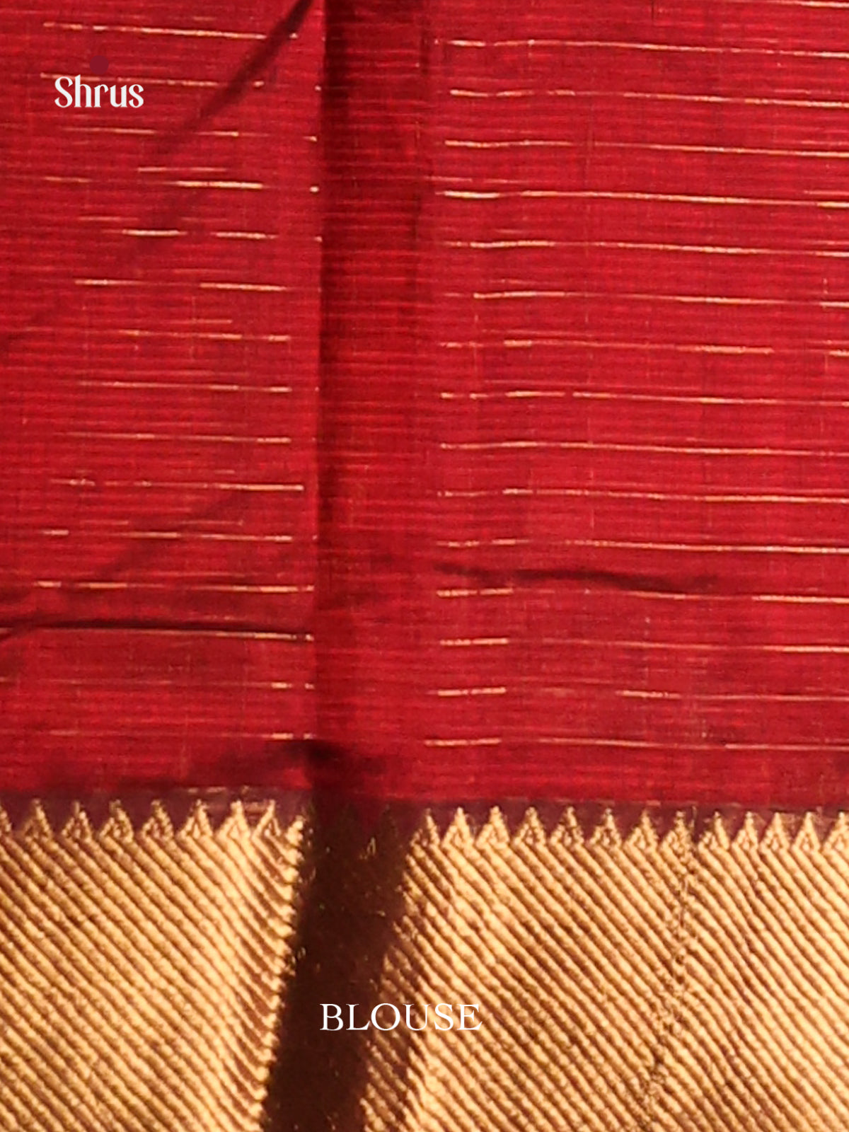 maroon single tone Mangalagiri silkcotton Saree with zari checks -1