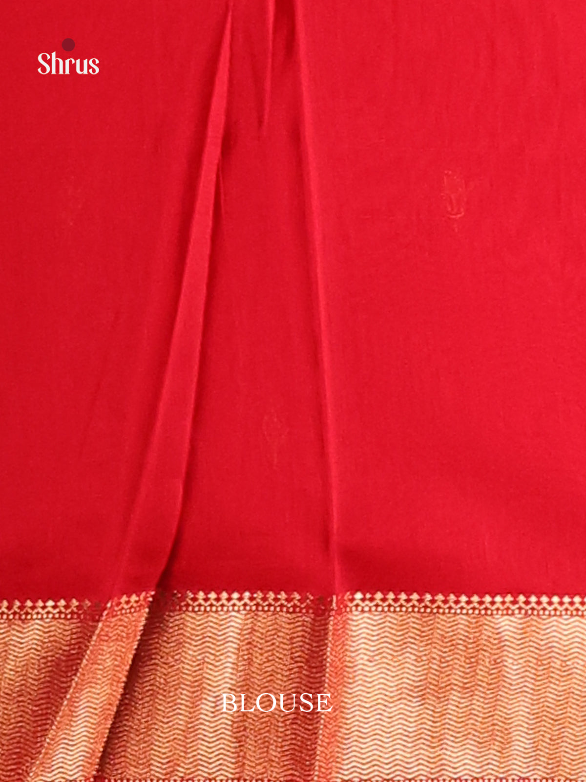 Red(Single Tone)- Maheshwari silkcotton Saree - Shop on Shrus.com